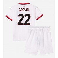 AC Milan Emerson Royal #22 Bortedraktsett Barn 2024-25 Kortermet (+ Korte bukser)